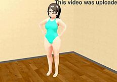 Kyo's curvy animation girl dances plump in hentai style