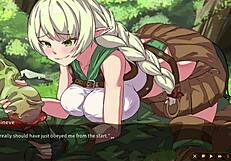 Perverted game play where spirit impregnates nenevi in anime hentai