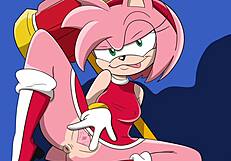 Sonic and Amy hentai action