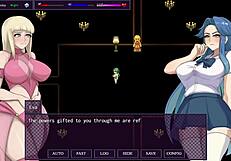 City Of Secret Pt 3 - Final Horny Slut Exposes Herself To The Whole Class - Defeating The First Boss Hentai Gameplay