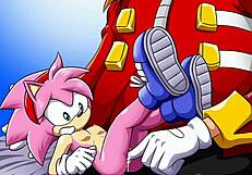 Sonic and Amy hentai action