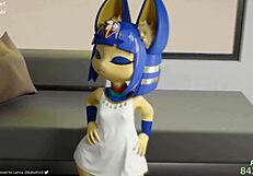 A compilation of uncut Ankha hentai 3D animations