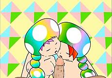 Ppppu Toads Party Anime Hentai Blowjob Cartoon Oral