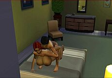 Nephew and aunt have fun while having sex