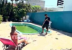 Wife Waits For Husband To Leave, Then Gives Pussy To Neighbor