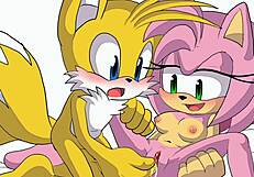 Sonic and Amy hentai action