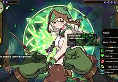 Perverted game play where spirit impregnates nenevi in anime hentai