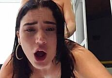 Big cock fucking amateur's anal creampie scene is hot