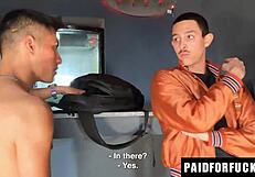 Young Latino bartender serves up hardcore action at club