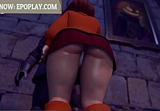 3D animated porn: A perfect pussy gets licked and fucked by a werewolf