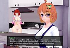 Deepthroat and big nipples in this anime video
