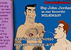 Brazilian gay pornstar fucks in sex cartoon