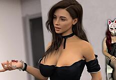 Steps of debauchery 40: Beautiful house maid in hot action