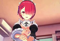 Ram Rides Hard in Hentai Scene - Re Zero