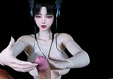 3d curvy teen college slut in sexy lingerie cheating with big cock creampie.