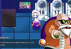 Kame Paradise 2 - Master Roshi bangs Dragon Ball ladies uncensored.