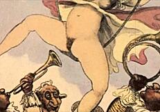 Vintage ερωτική εικονογράφηση με ρετρό καρτούν στυλ