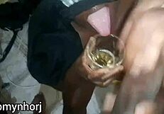 Big black cock makes horny brazilian swallow without fuss?