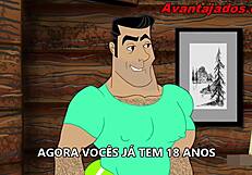 Brazilian gay pornstar fucks in sex cartoon