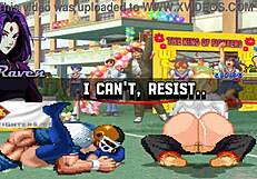 does brian battler meet power girl and raven in hentai mugen?