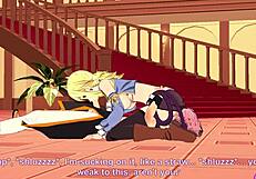 Lucy Natsu Fairy Tail Hentai Blowjob Handjob Horny Cumshot!