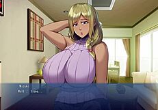 Housewife engages in lewd cultural exchange with big black cock in anime hentai.