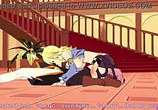 Lucy Natsu Fairy Tail Hentai Blowjob Handjob Horny Cumshot!