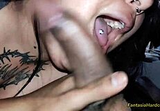 Best friend allows cum on tits