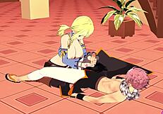 Lucy Natsu Fairy Tail Hentai Blowjob Handjob Horny Cumshot!