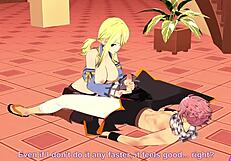 Lucy Natsu Fairy Tail Hentai Blowjob Handjob Horny Cumshot!