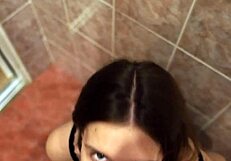 Just watched this curvy teen couple. He fucked his throat hard and got rimmed good!