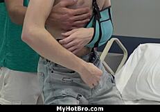 Older Stepbrother Gives Young Stepbrother Hard Anal Love and Support