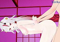 Oozora Subaru and Nakiri Ayame engage in intense sex in Hololive VTuber hentai.