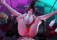 يا، شوف حركة المص الجامدة في أنمي هنتاي 3D!