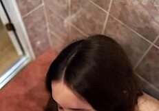 Just watched this curvy teen couple. He fucked his throat hard and got rimmed good!