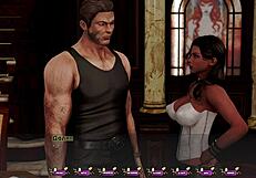 Beautiful 3D animated blowjob and bending over scenes in Pale Carnations