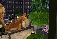 Hot sweaty threesome with muscular studs feels amazing