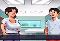 Old Busty Woman In Summer Time Saga Uncensored