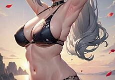 3D Asian Babe Fucks Stranger With Pussy Masturbation ASMR