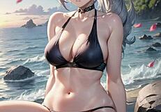 3D Asian Babe Fucks Stranger With Pussy Masturbation ASMR