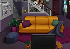 Woodchester adventure begins: Sexy cartoon gameplay with big tits and pussy scenes