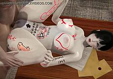 Another horny babe gets creampied