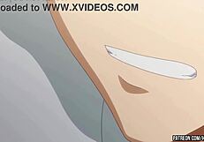 Petite teen gets creampied in 3D hentai video