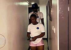 big booty ebony takes bbc deep while home alone