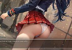 blurring walls romance hentai game ep 5 couple confess naughty fantasies