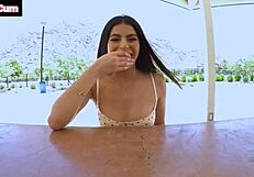 Angel experiences an intimate moment with a partner in this scene.