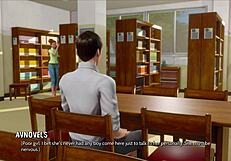 Ripples 7 game features curvy mature teen in ripped outfit anime adventure