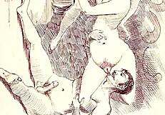 hey, remember those wild vintage erotic drawings from back then?