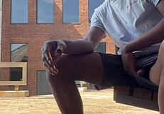 Who jerks off on the college campus?