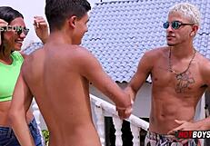 Fucking the ass of the young playboy